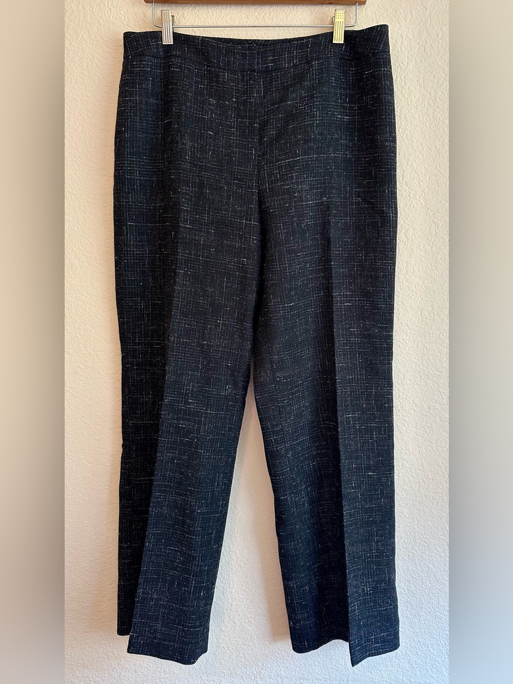 LAFAYETTE 148 New York Dress Pants Women’s Sz 12 Gray Wool Alpaca Tweed Career